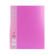엘립스 클리어파일 60p, 분홍, 1개