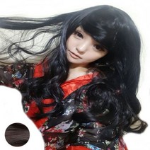 데일리가발 스크롤 제나라 리우 수리 가발세트, 어두운갈색, 1개