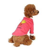 윙키뉴욕 강아지옷 포테이토 티셔츠, CORAL PINK