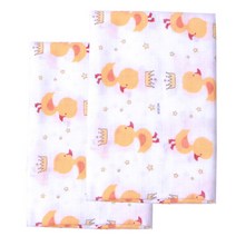 베베원 순면 이중 엠보 거즈 다용도타올 사각패턴, 베베덕, 2개입