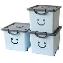 보노하우스 모던 해피박스, 블루, 3개