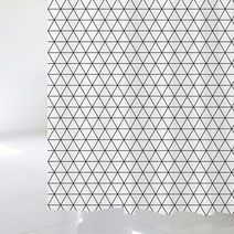 디자인수풀 북유럽 스타일 샤워 커튼 + 플라스틱 고리 sc328, 1세트