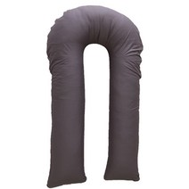 이코니하우스 컬러팝 U자 바디 필로우 커버 + 솜, 그레이