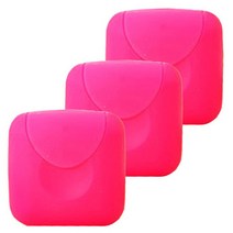 리버그린 휴대용 비누케이스 S, 핫핑크, 3개입