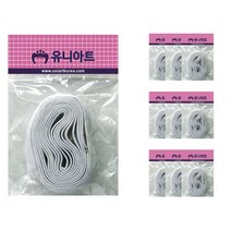 유니아트 1000 넙적 고무밴드, 흰색, 10개입