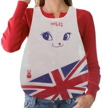 캐프런 B타입 실속 위생 앞치마, 유니언잭, 100매입