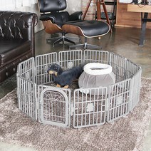 스마트 강아지 울타리 B Type 11p + 고정핀 12p + 출입문, 펄그레이