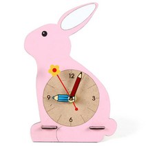 영공방 탁상시계 만들기 토끼 미니어처 DIY, 혼합 색상