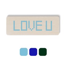 1AM 픽셀도어사인 직사각 + 3mm 픽셀 스티커 3p, 하늘, 파랑, 초록