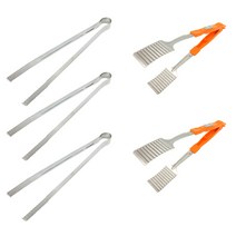코코렉스 바베큐 집게 30cm 3p + 다용도 잠금집게 오렌지 2p, 혼합 색상, 1세트