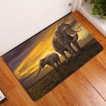 리빙팝 주방욕실 미끄럼방지 코끼리 발매트, D14