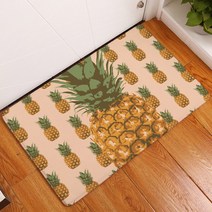 리빙팝 주방욕실 미끄럼방지 상큼과일 패턴 일러스트 발매트, B15