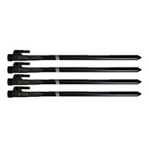앤트 강철 단조 텐트팩 20cm, 블랙, 4개입