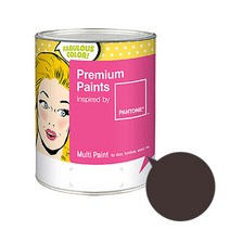 노루페인트 팬톤멀티 에그쉘광 루즈브라운 레드계열 페인트 1L, 씰 브라운(19-1314)