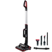 좋은생활지웰 2in1 스탠드형 무선청소기 ST-9500 + 스프링관 + 브러쉬 4종, BLACK RED