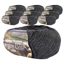 HYBRID KASH 100 뜨개실 10p, 차콜