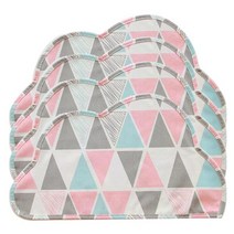 마켓감성 북유럽 구름 식탁매트 4p, 파스텔핑크, 47 x 27.5 cm