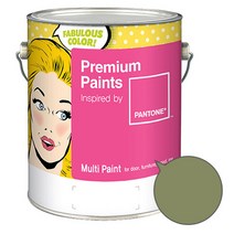 노루페인트 팬톤멀티 에그쉘광 다크 그린 계열 페인트 4L, 모스스톤(17-0525)