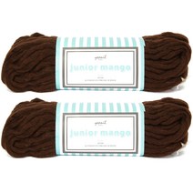 연일섬유 주니어망고 울 100% 대용량 뜨개실 2p, 17번 쵸코