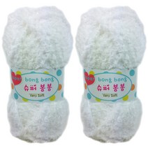 행복뜨기 슈퍼봉봉 뜨개실 2p, 2301 화이트