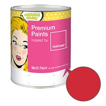 노루페인트 팬톤멀티 에그쉘광 스윗자주계열 페인트 1L, 플레임 스칼렛(18-1662)
