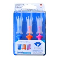 다이야 일본 기능성 골프티 에어로 스파크티 3p 세트, 블루, 오렌지, 핑크