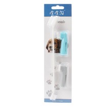 블럭마트 애견 고양이 고급 칫솔세트, 3개입