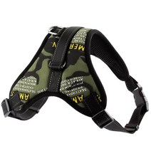 아이앤엘 강아지 하네스 카키밀리터리, 1개