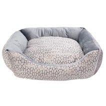 핑크망고 큐티펫 반려동물 스웨이드 사각 하우스 방석