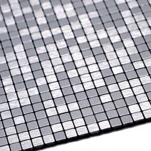 현대시트 점착식 알미늄 메탈타일 바둑사각 10mm HMT99307, 혼합 색상