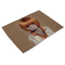 리빙팝 애니멀스타 테이블매트, 38, 42 x 32 cm