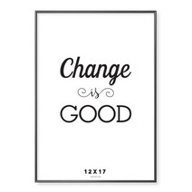 왈가닥스 메탈 포토프레임 슬림라운드 12 x 17인치, Black