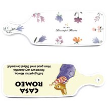 로엠디자인 서빙 도마 보드 2p 파스텔 패턴 플라워 세트, 파스텔 패턴 플라워, 카사 로메오, 1세트