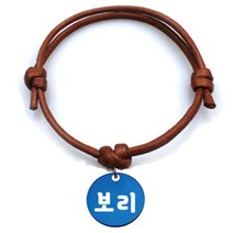 펫츠룩 반려동물 굿모닝 목걸이 카라멜M 원형블루M, 보리, 1개