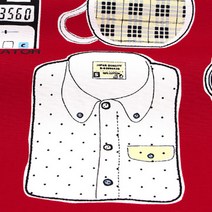 르시앙 이지 클로스 배낭 여행 코튼 패브릭원단, 레드