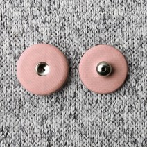 싸개스냅단추 2p세트 13mm, 핑크, 15세트