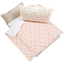 코니아일랜드 사과라벨 여름용 어린이집 낮잠이불세트 구름솜, 마트로시카 핑크