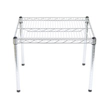 코랙 25파이 산업용 메탈 랙 530 x 760 x 600 1단, 실버