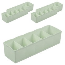 마켓감성 5칸 다용도 속옷정리함 딥그린, 5개입