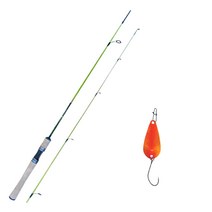 원다 예그린 스피닝릴 루어 낚싯대 602UL + 다미끼 피카 스푼 메탈지그 루어 A TYPE 2.8g 018 HOLO GINGER, 1세트