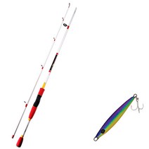 아피스 배스 게임 XT 루어 낚싯대 화이트 + 다미끼 발해 메타지그 스푼 루어 14g 002 COBALT GOLD, 1세트