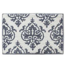 시나앤소모 극세사 다마스크 발매트, 아이보리