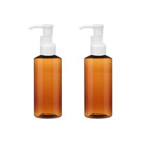 병도매닷컴 갈색투명 주방디스펜서 AC150 + 오일마개, 150ml, 2세트