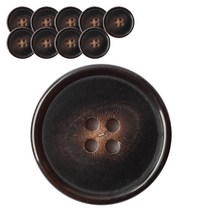 동화상가몰 소뿔단추1 20mm, 다크브라운, 10개입