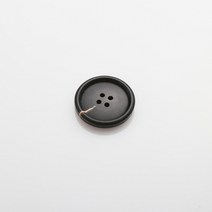 HR빅버튼 디젤무광 단추 25mm, 다크블랙, 4개입