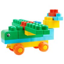 키움하우스 소프트 바스켓푸딩 블록 60피스, 혼합 색상