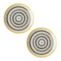 디어리빙 북유럽포터리B 접시 25cm 옐로우, 2개입, 단품