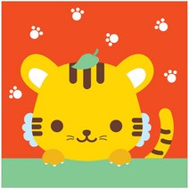 아이러브페인팅 아기 12간지 DIY 명화그리기 20 x 20 cm, 호랑이