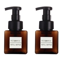 DM 뷰티 화장품 펌프 공병 250ml, 브라운, 2개