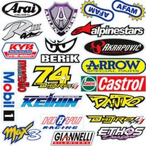 모터스티커 튜닝세트 반사 오토바이스티커, 튜닝6, 1개